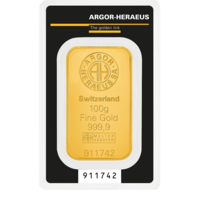 Argor Heraeus Investiční zlatý slitek 100g